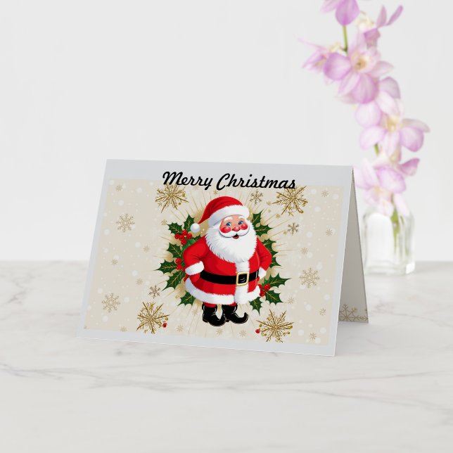 Merry Christmas Greeting Card (Orchid)
