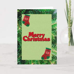 Merry Christmas greeting card