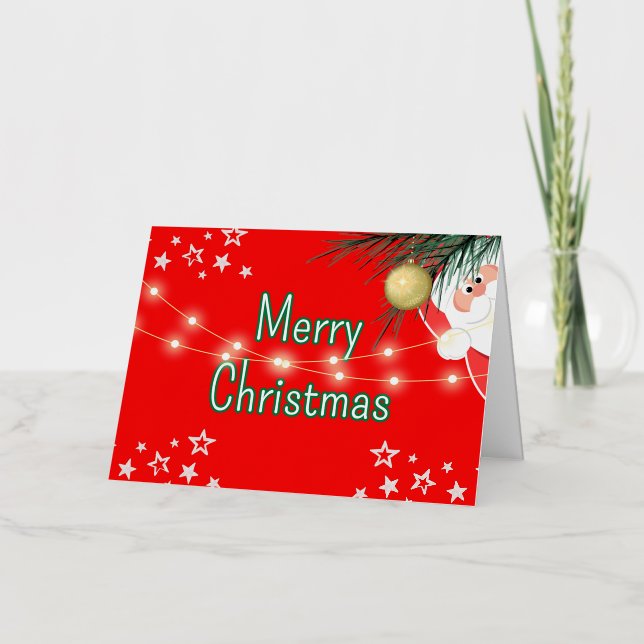 Merry Christmas greeting card (Front)