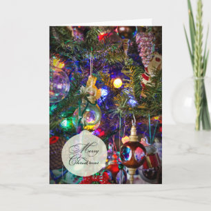 Merry Christmas Greeting Card - Decorated Tree #1