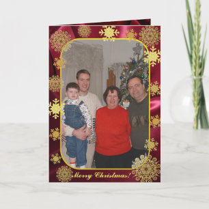 Merry Christmas! Greeting Card, insert picture Holiday Card