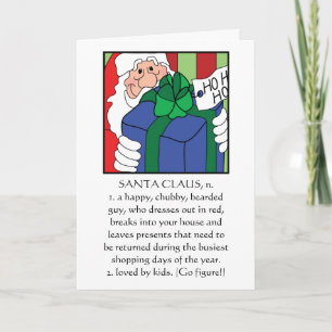 Merry Christmas Greeting Card "Santa Claus"