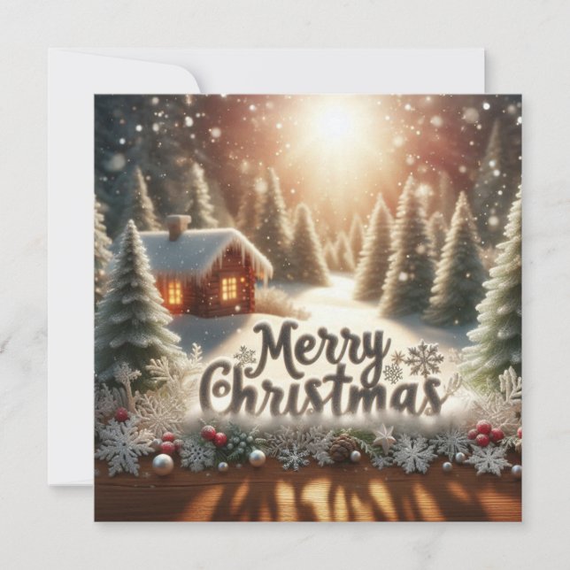 Merry Christmas Greeting Cards  (Front)