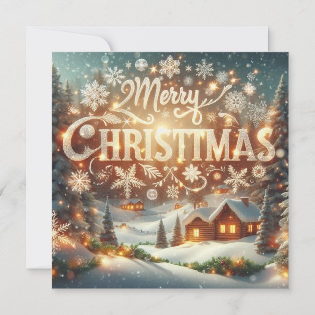 Merry Christmas Greeting Cards  (Front)
