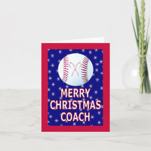 Merry Christmas Greeting Cards for Coaches