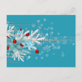 Merry Christmas Greeting Holiday Postcard