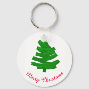 Merry Christmas. Greeting. Key Ring
