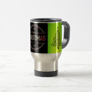 Merry Christmas Greeting Travel Mug