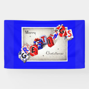 Merry Christmas Greetings Banner