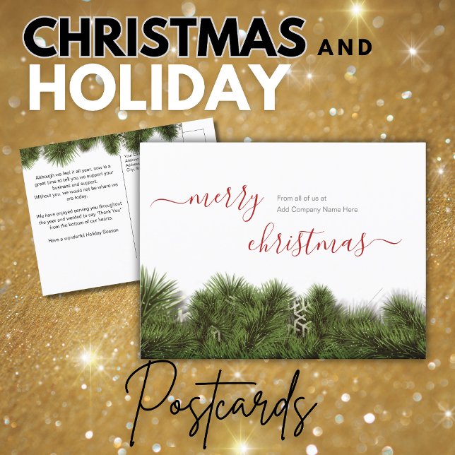 Merry Christmas Greetings Customer  Postcard (Creator Uploaded)