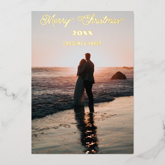 Merry Christmas Greetings from Happy Couple (Front)