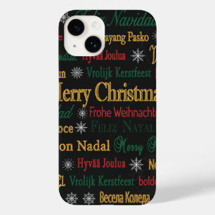 Merry Christmas Greetings in Different Language    Case-Mate iPhone 14 Case