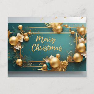 Merry Christmas Greetings Postcard
