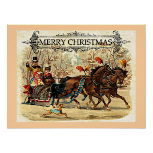 Merry Christmas Greetings Poster