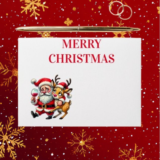 Merry Christmas Greetings Santa Envelope (Spread joy this holiday season with Brett Designs' Merry Christmas Greetings Santa Envelope. )