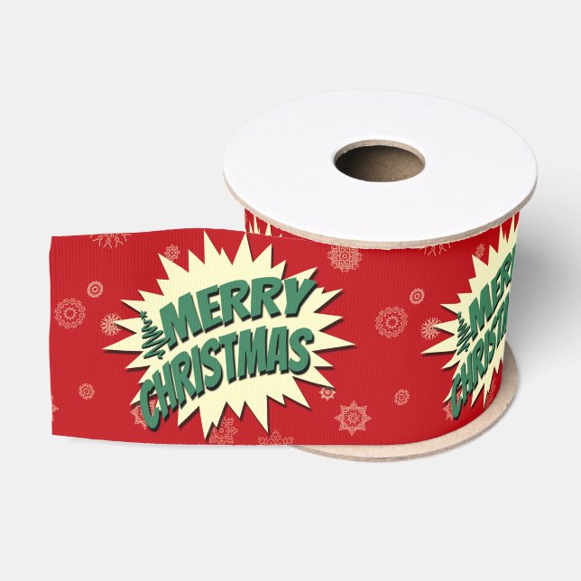 Merry Christmas Grosgrain Ribbon (Spool)
