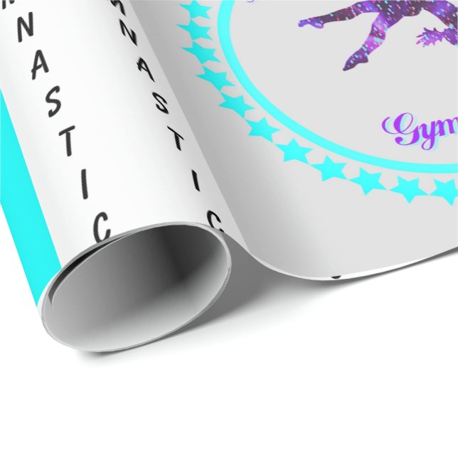 Merry Christmas Gymnast Wrapping Paper (Roll Corner)