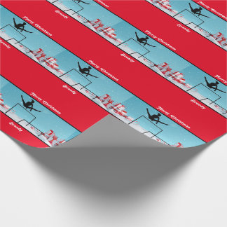 Merry Christmas Gymnastics Wrapping Paper