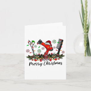 Merry Christmas Hairstylist Hairdresser Matching C Card