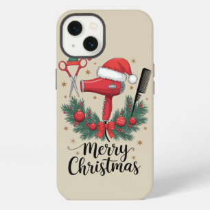 Merry Christmas Hairstylist Hairdresser Xmas Hair  iPhone 13 Case