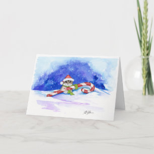 Merry Christmas Hamster by BiLeCard Holiday Card
