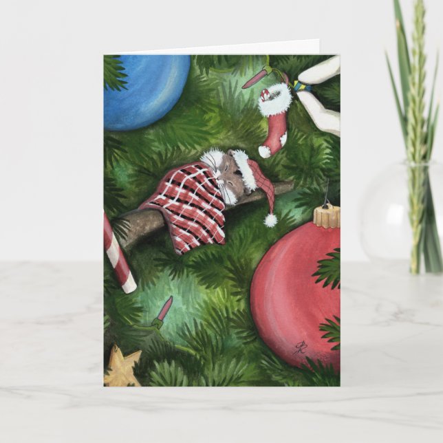 Merry Christmas Hamster Card by Bihrle (Front)