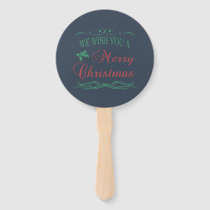 Merry Christmas Hand Fan