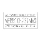 Merry Christmas Hand-Writing Split Return Address