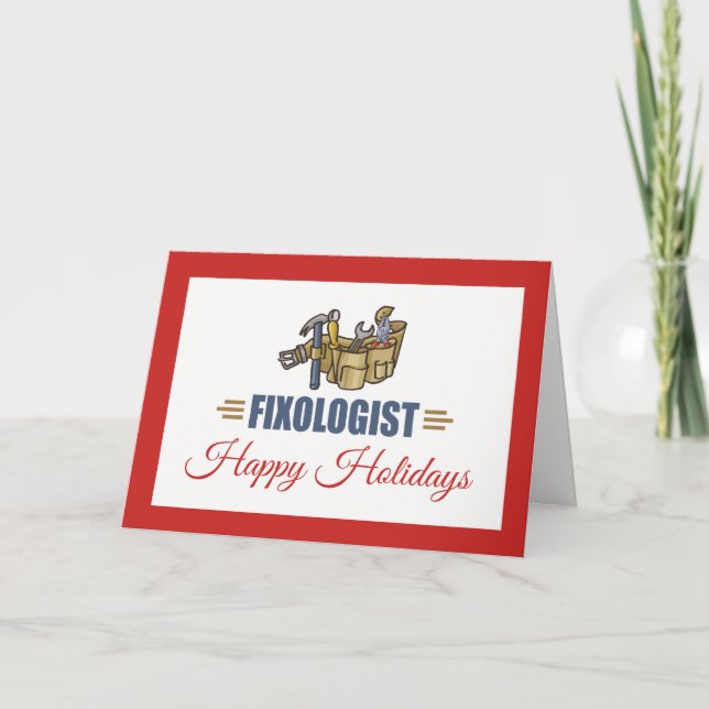 Merry Christmas Handyman Holiday Card (Front)