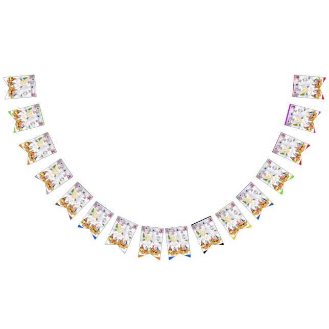 Merry Christmas Happy Birthday Bunting Banner (All)