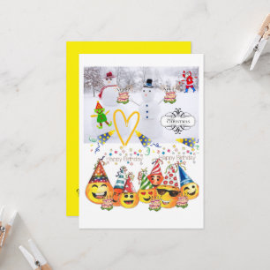 Merry Christmas Happy Birthday Invitation 