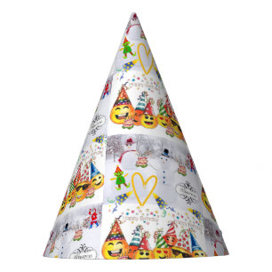 Merry Christmas Happy Birthday Paper Party Party Hat