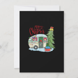 Merry Christmas Happy Camper Funny Camping Life Fa Invitation