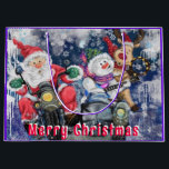 Merry Christmas Happy Friends Funny Gift Bag<br><div class="desc">Happy Christmas Friends Funny Gift Bags - MIGNED Painting Design - Customisable</div>