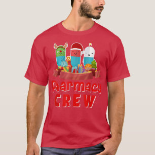 Merry Christmas Happy Holiday Pharmacy Crew T-Shirt
