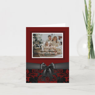 Merry Christmas happy holidays custom photo Invitation