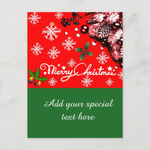 Merry Christmas,Happy Holidays_ Holiday Postcard