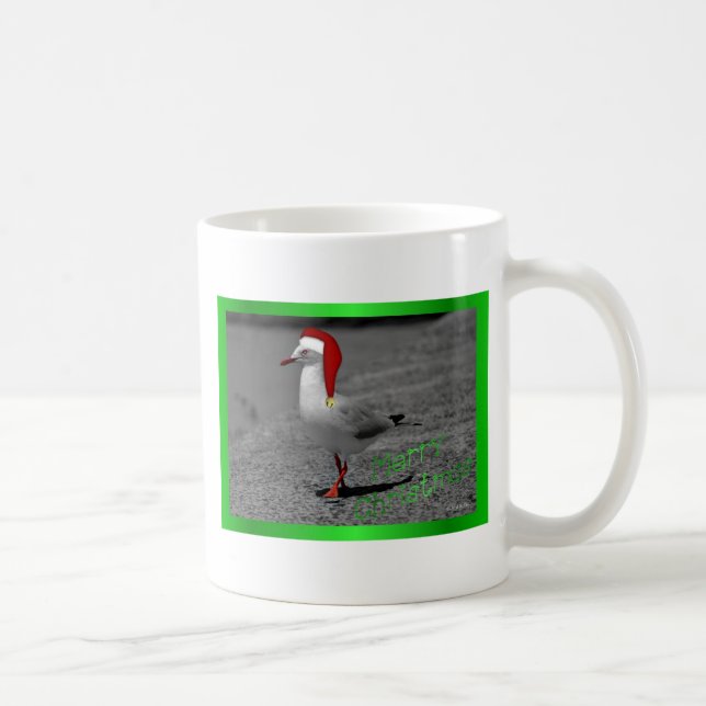 Merry Christmas Happy Holidays wishes Xmas Coffee Mug (Right)