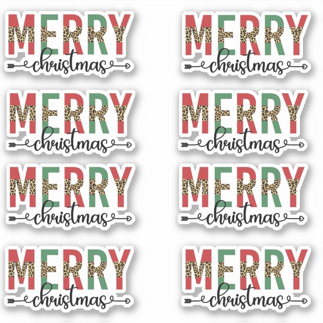 Merry Christmas Happy Mail Gift Decoration Pack (Front)