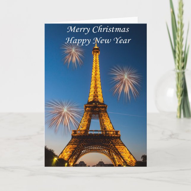 Merry Christmas Happy New Year #1 Holiday Card (Front)