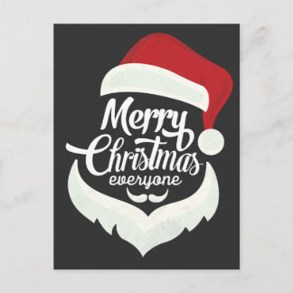 merry christmas happy new year 2017 postcard