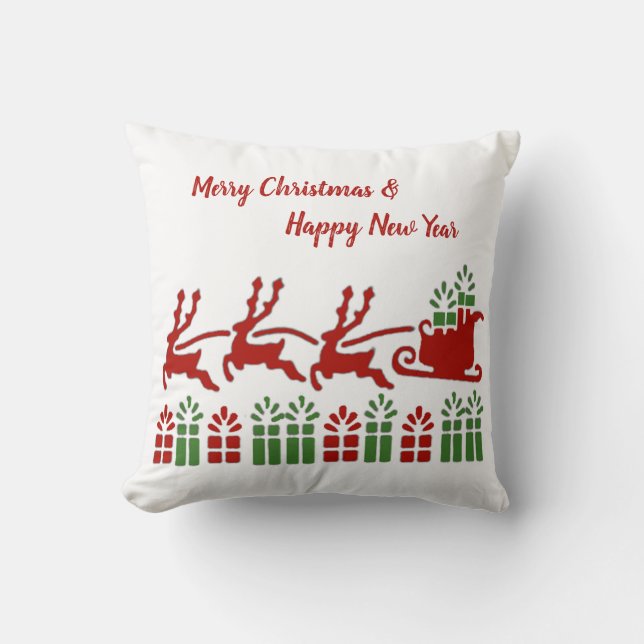 Merry Christmas & Happy New Year 2021 Cushion (Front)