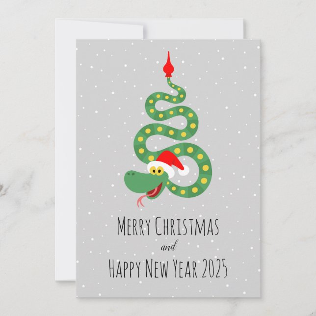 Merry Christmas Happy New Year 2025 Holiday Card (Front)