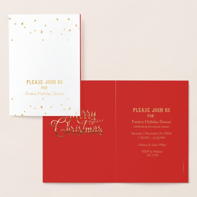 Merry Christmas & Happy New Year! 2025 Winter Snow Foil Card (Display)
