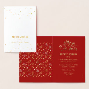 Merry Christmas & Happy New Year! 2027 Winter Snow Foil Card