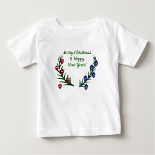 Merry Christmas, Happy new Year Baby T-Shirt