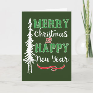 Merry Christmas Happy New Year Card
