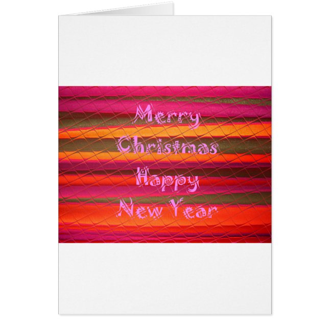 Merry Christmas Happy New Year Color Design (Front)