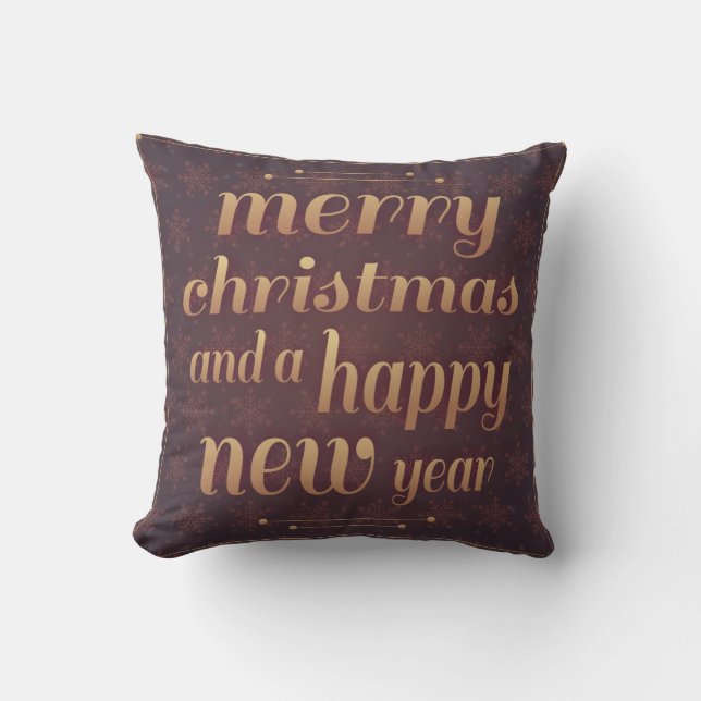 Merry Christmas & Happy New Year Cushion (Front)