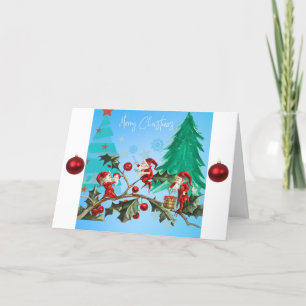 Merry Christmas & Happy New Year customisable Holiday Card